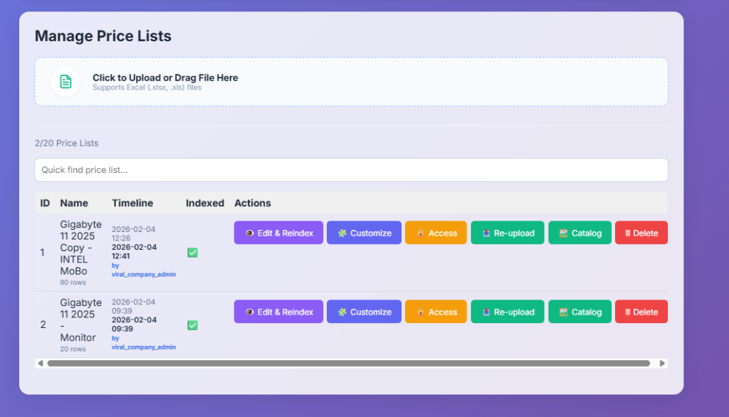 Instant Re-Upload Feature